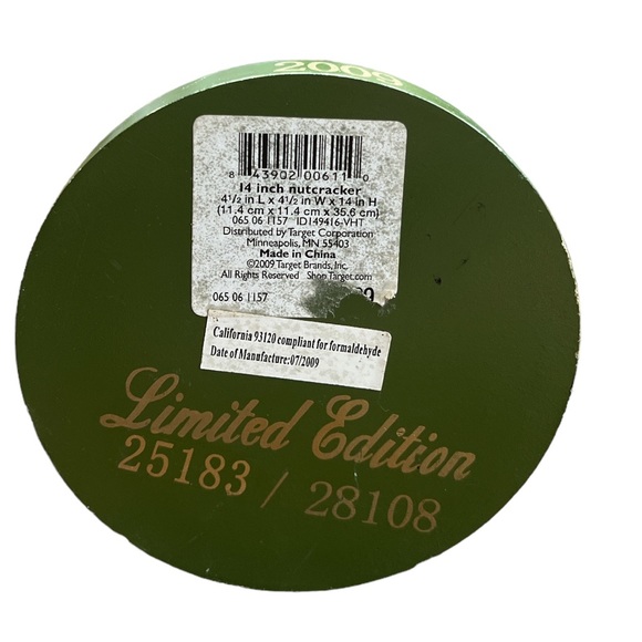 Christmas Nutcracker 2009 Limited Edition LE 14" Tall American Soldier Army - Picture 4 of 4